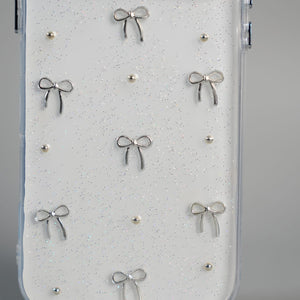 FRATO iPhone 17 Series iPhone 17 Series Transparent Glitter Bow Protective Case