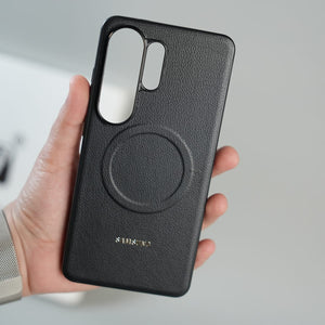 FRATO Samsung S26 Ultra Galaxy S26 Ultra Premium Leather Texture MagSafe Compatible Case with Raised Camera Protection