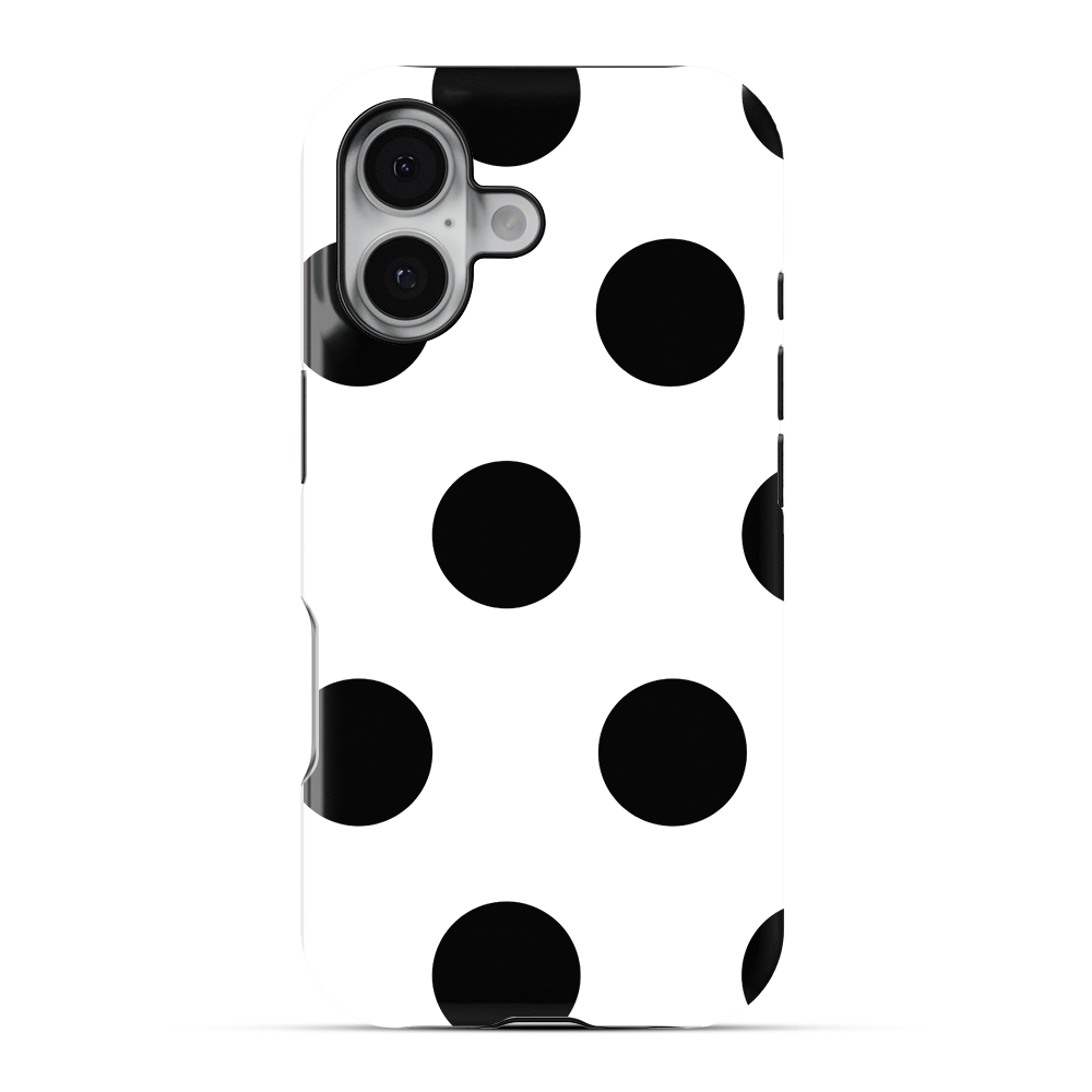 Polka Dot | White & Black III Phone Case
