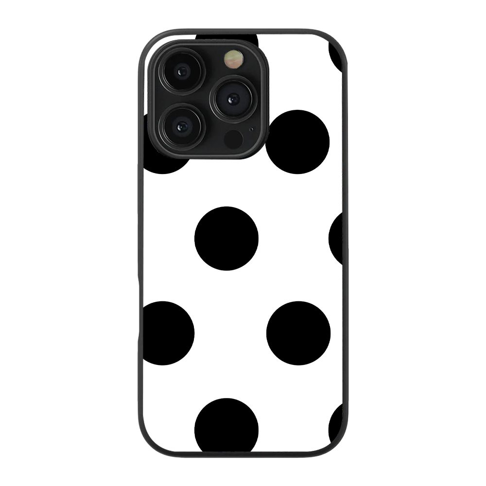 Polka Dot | White & Black III Phone Case