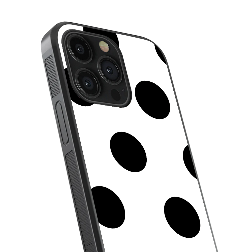 Polka Dot | White & Black III Phone Case