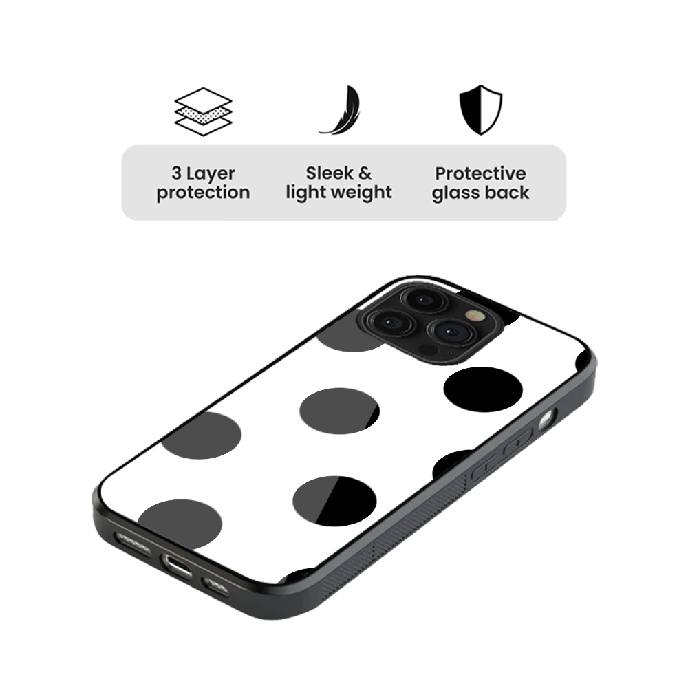 Polka Dot | White & Black III Phone Case