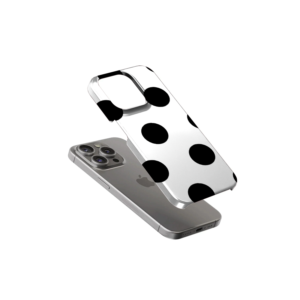 Polka Dot | White & Black III Phone Case