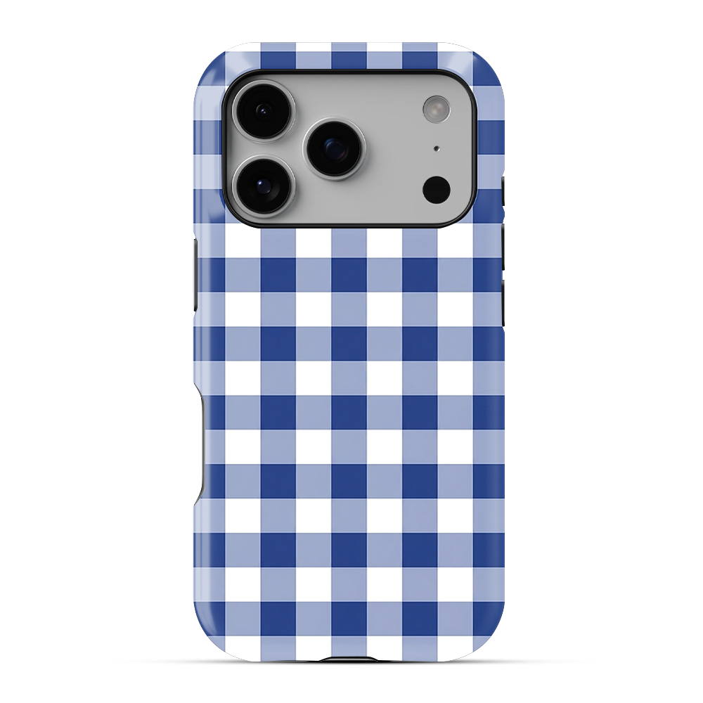 Gingham | Blue & White - VI Phone Case
