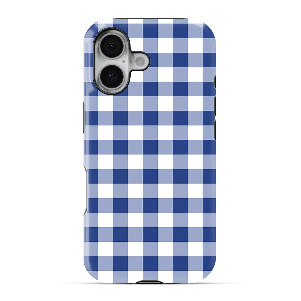 Gingham | Blue & White - VI Phone Case