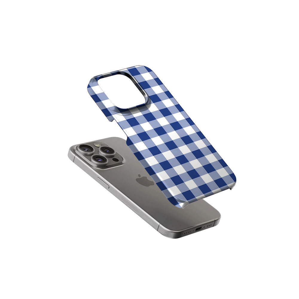 Gingham | Blue & White - VI Phone Case