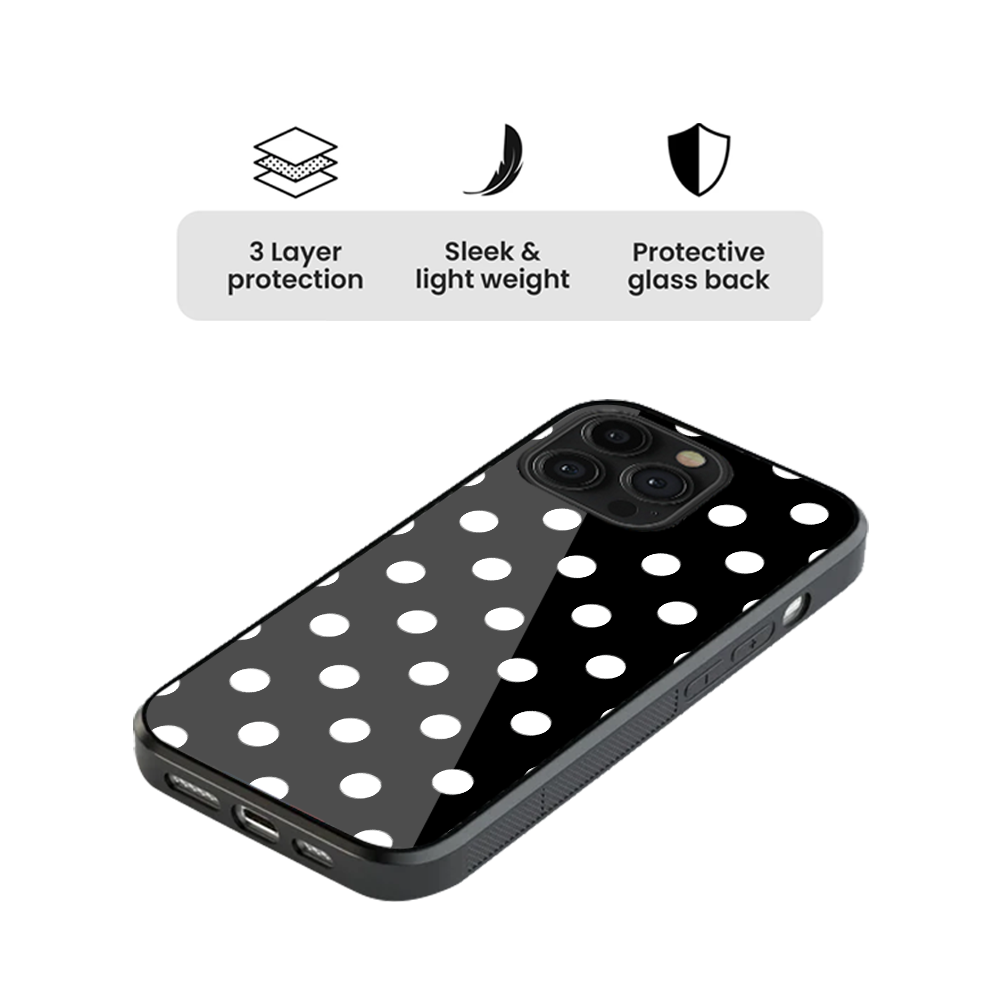 Polka Dot | Black & White Phone Case