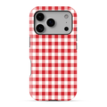 Gingham |Red & White Phone Case