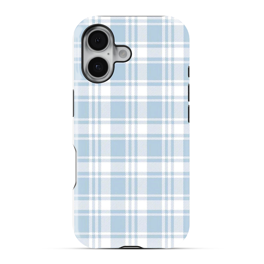 Gingham | Blue & White - II Phone Case