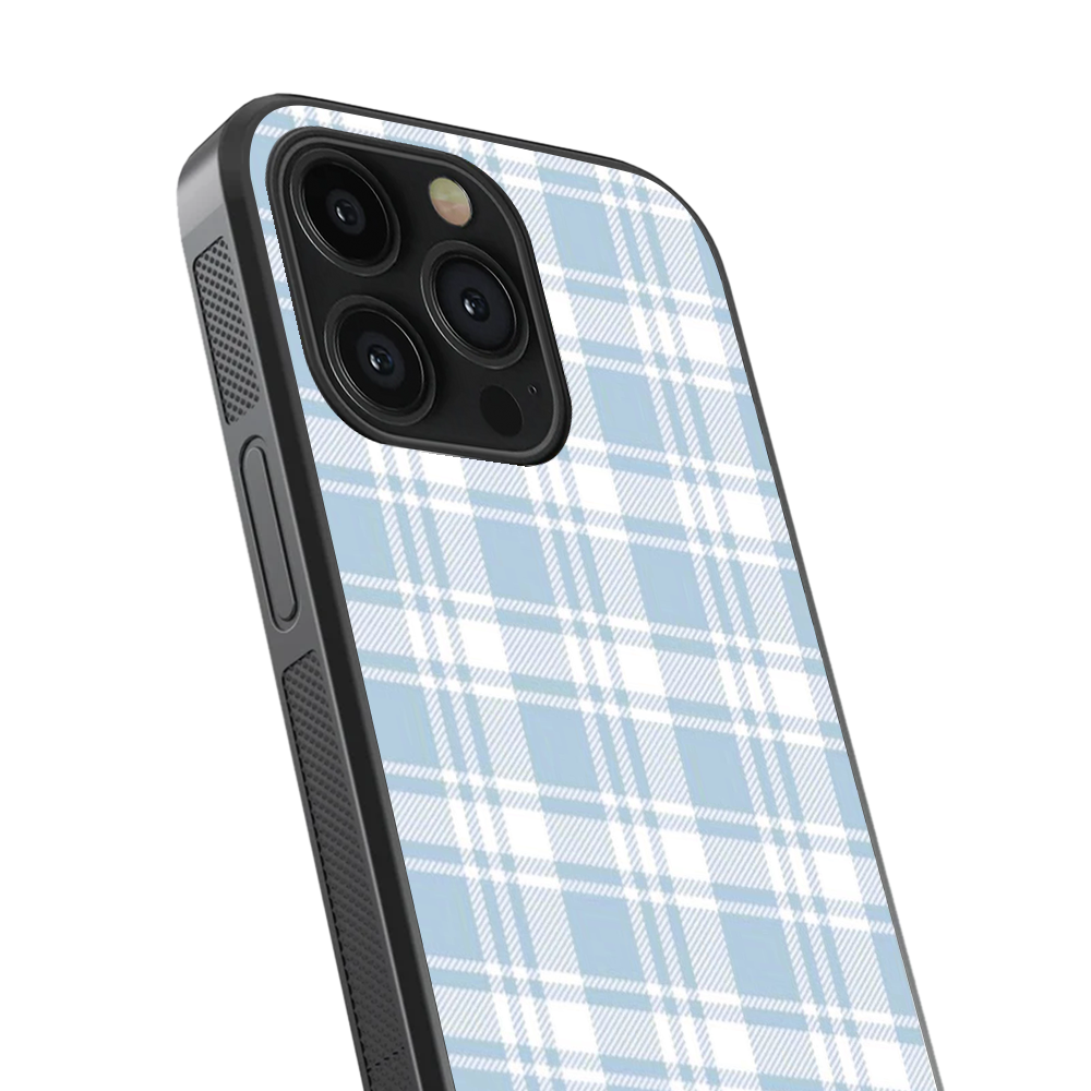 Gingham | Blue & White - II Phone Case
