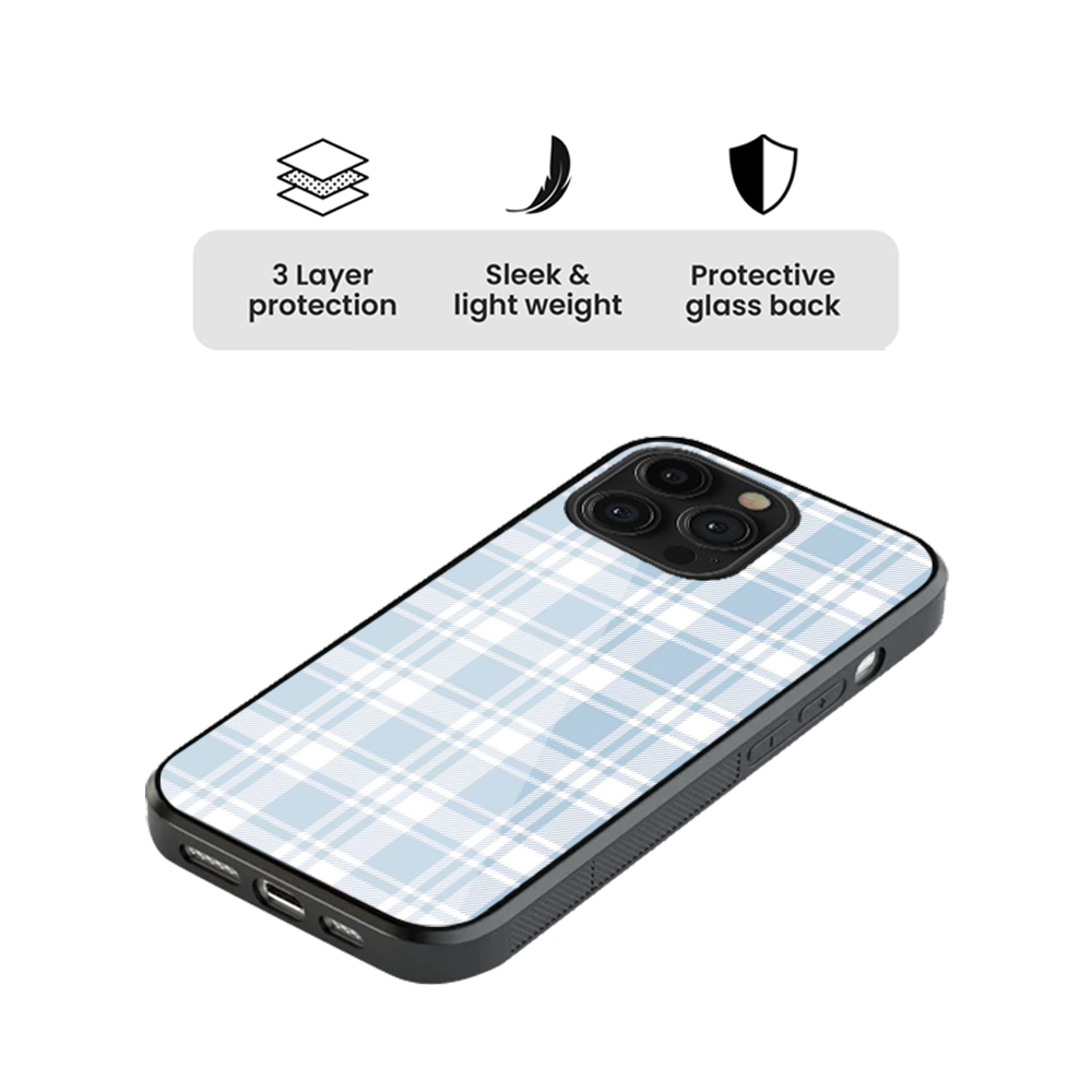 Gingham | Blue & White - II Phone Case