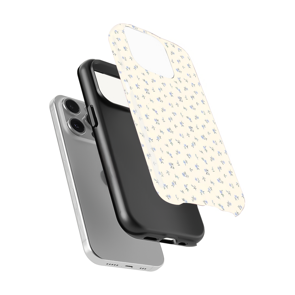 Blue Floral Whisper Phone Case