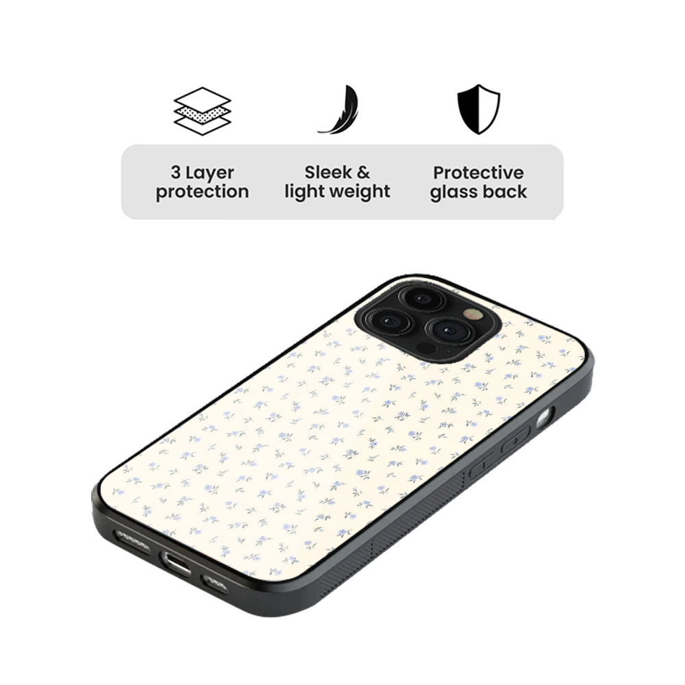Blue Floral Whisper Phone Case