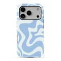 Retro Liquid Swirl | Blue Phone Case