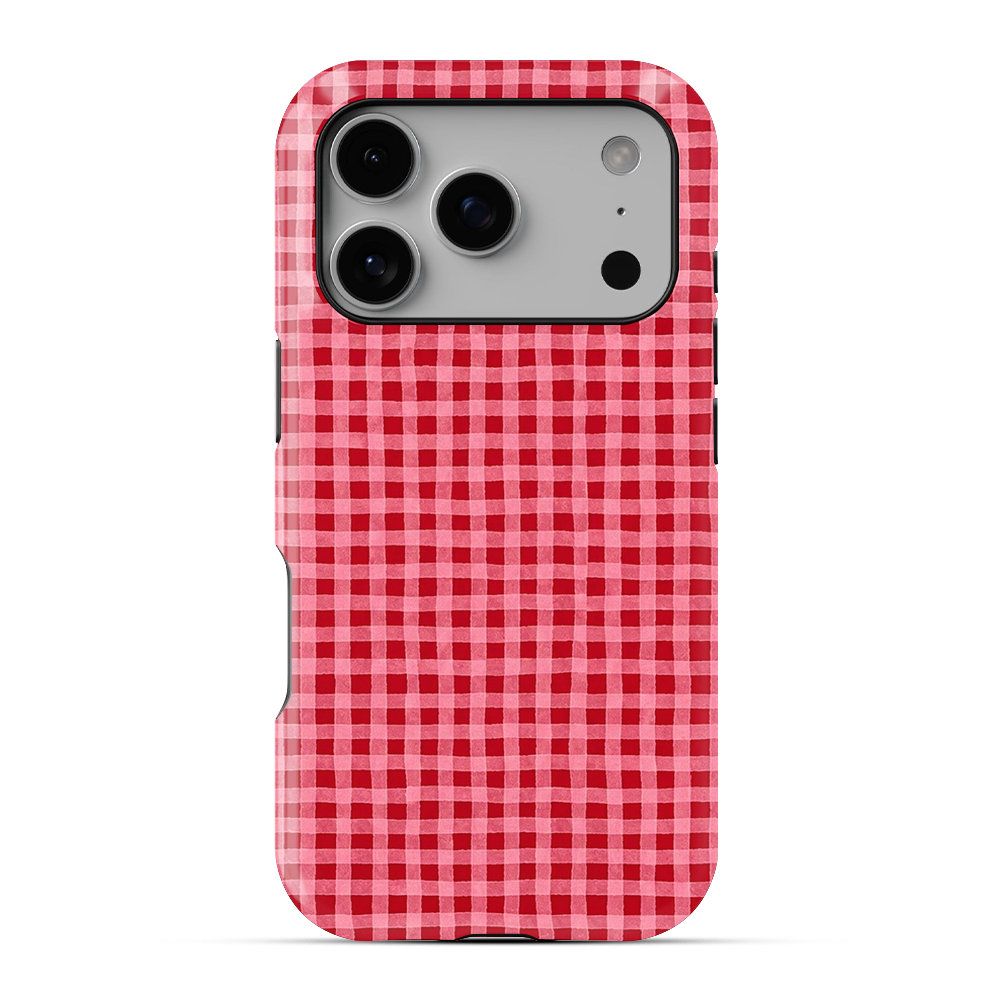Gingham | Cottage Red Phone Case