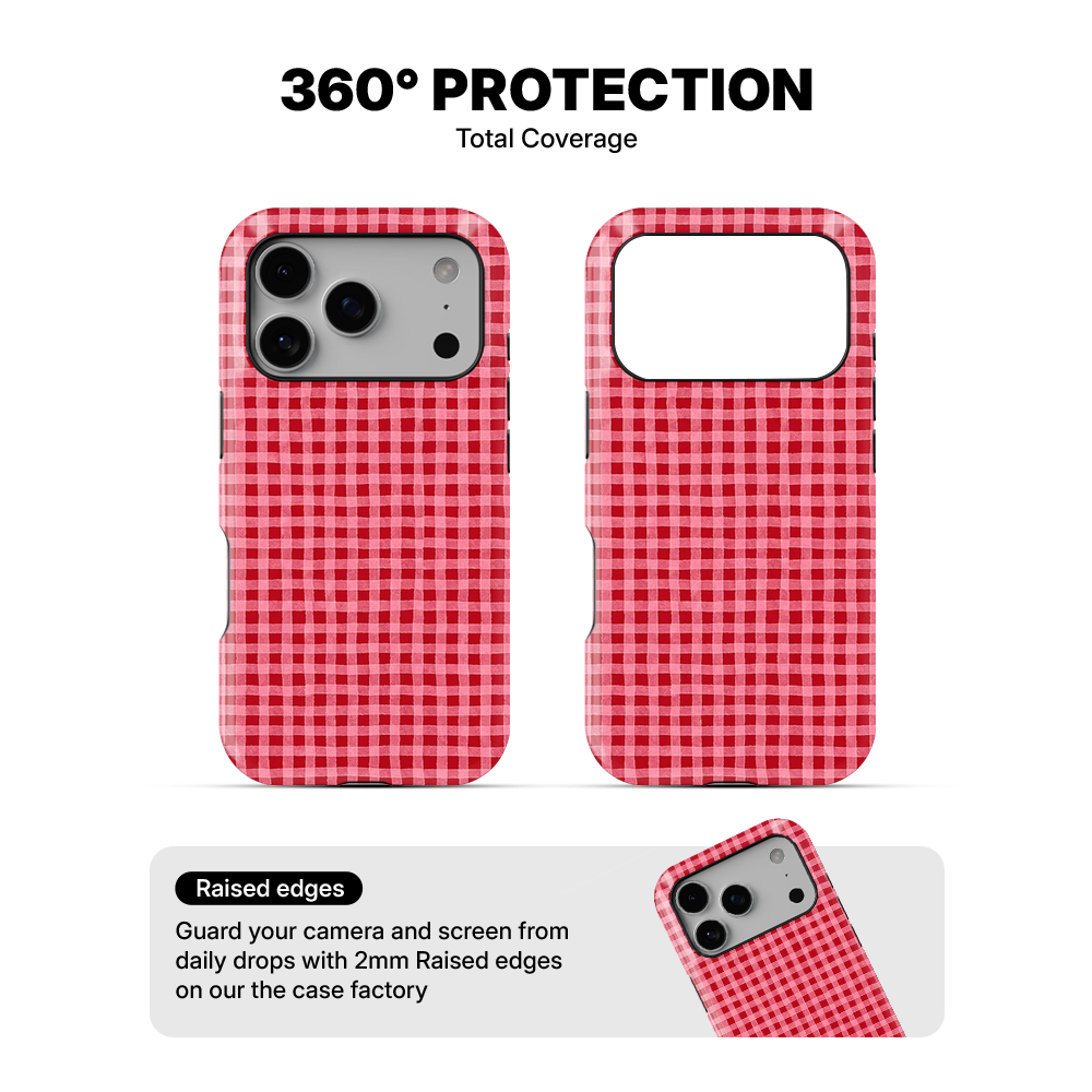 Gingham | Cottage Red Phone Case