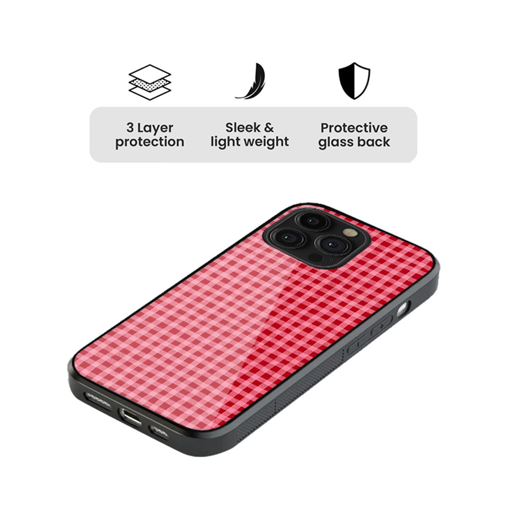 Gingham | Cottage Red Phone Case