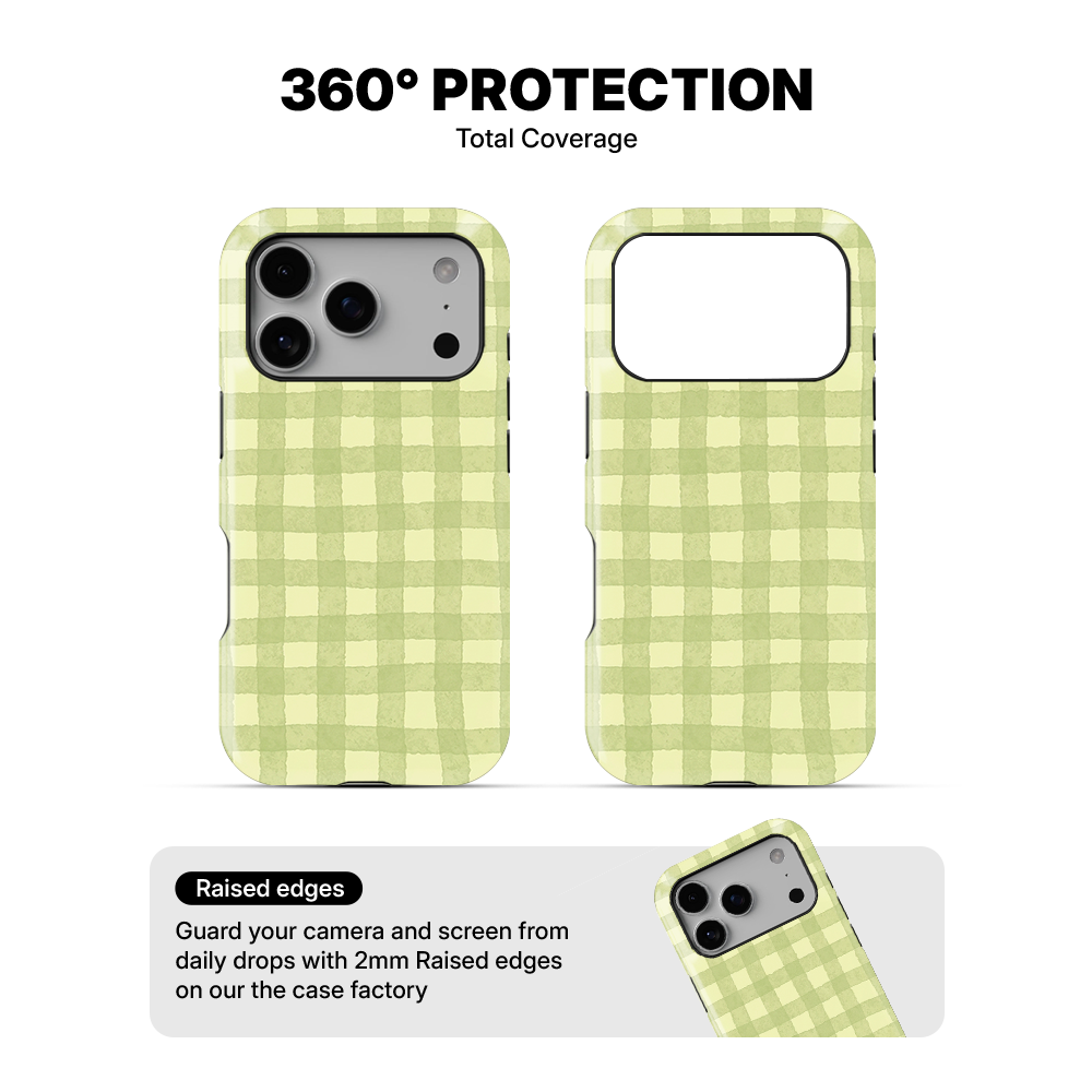 Gingham | Green Phone Case