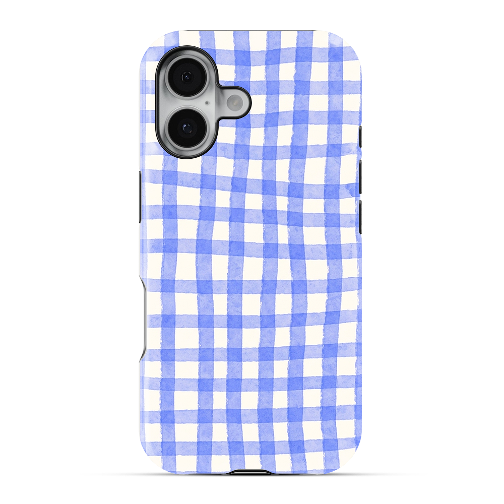 Gingham | Blue & White - III Phone Case