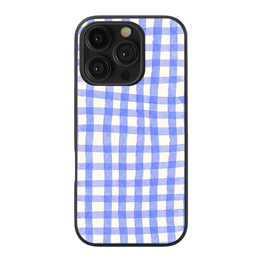 Gingham | Blue & White - III Phone Case