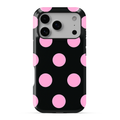 Polka Dot | Black & Pink Phone Case