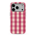 Gingham | Pink I Phone Case