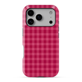 Gingham | Pink & Red Phone Case