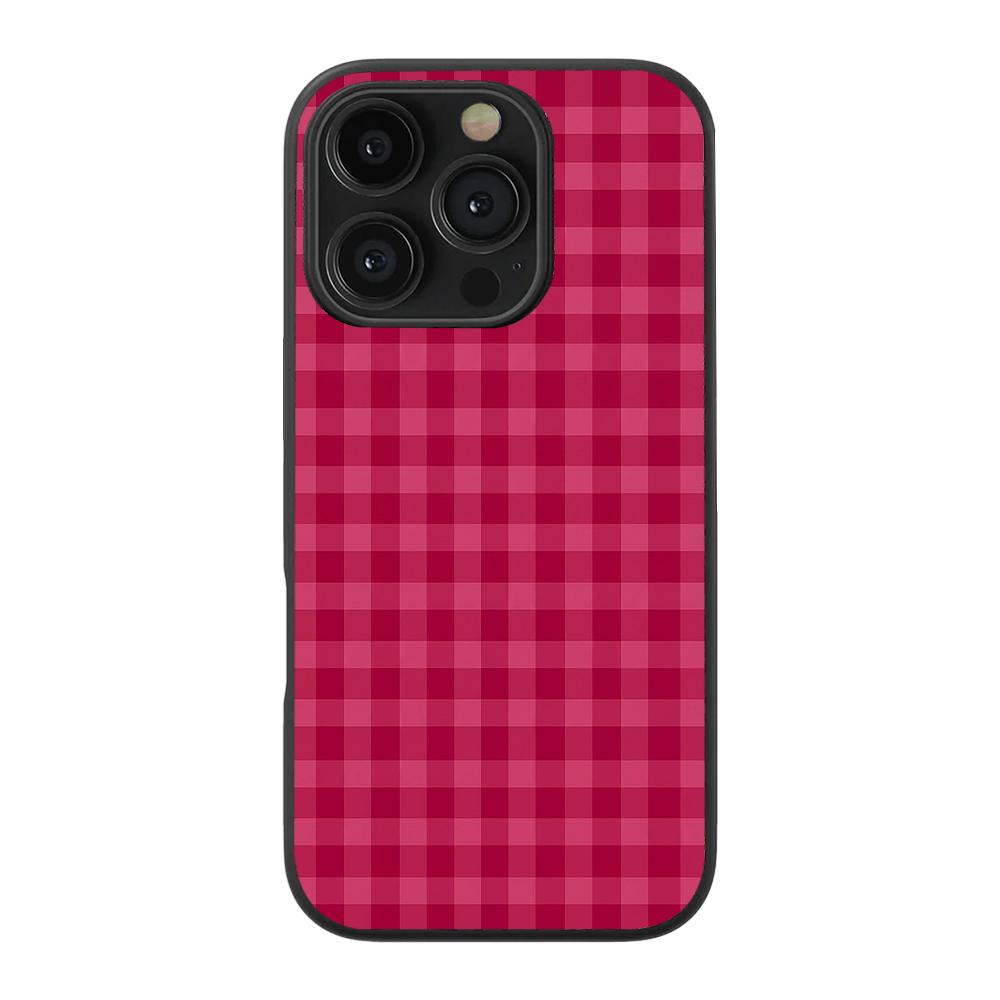 Gingham | Pink & Red Phone Case