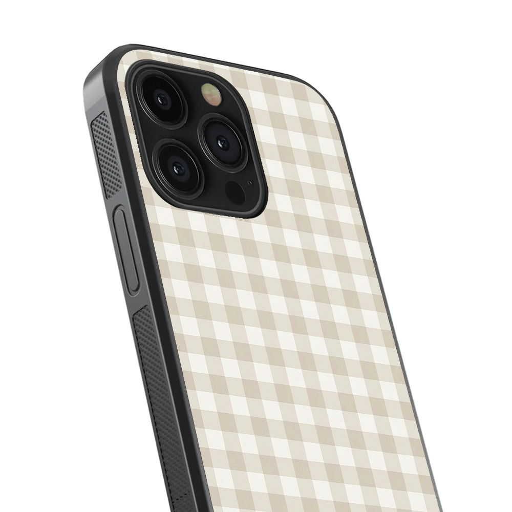 Gingham | Beige Phone Case
