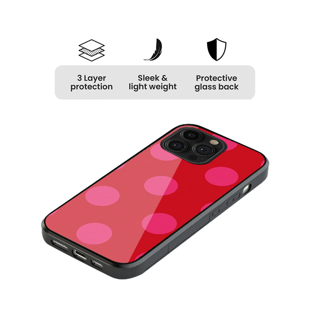 Polka Dot | Red & Pink - II Phone Case