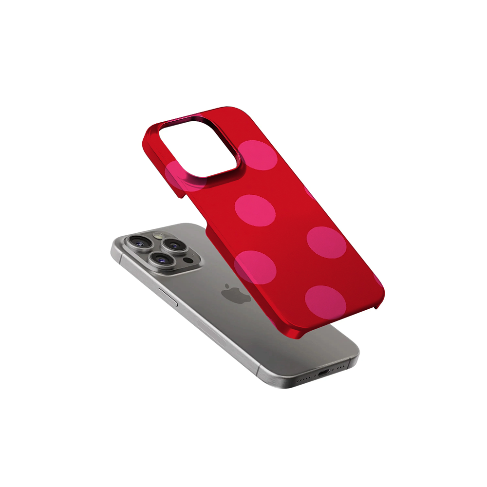 Polka Dot | Red & Pink - II Phone Case