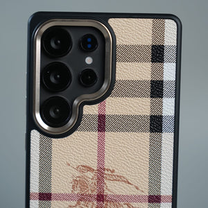 FRATO Galaxy Ultra Series Galaxy Ultra Series Luxury Check Pattern Textured Hard Back Case