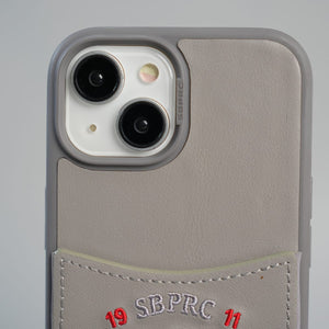 FRATO iPhone 15 Series iPhone 15 Series Premium Leather Card Holder Case with Stitched Crest Design