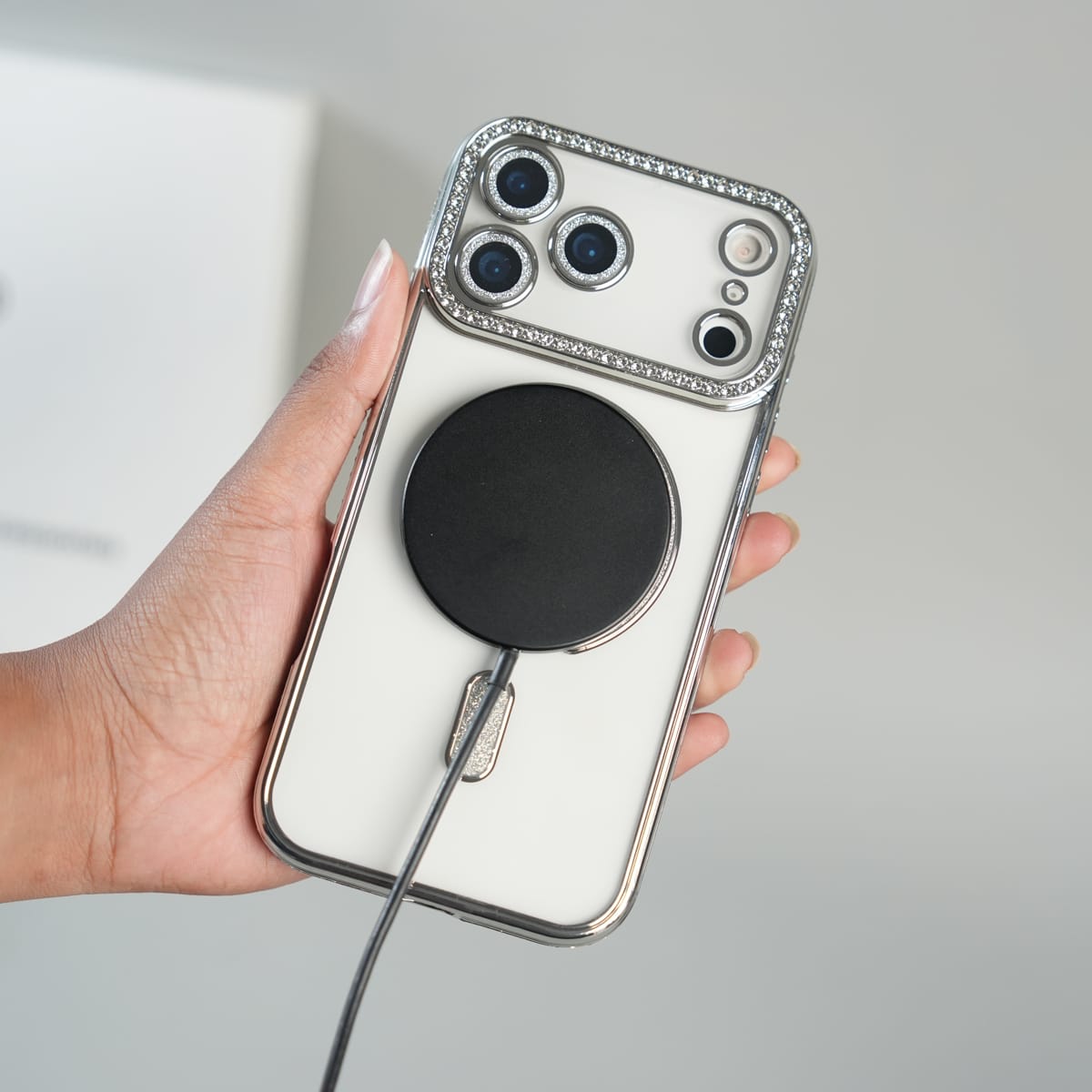 FRATO iPhone 17 Series iPhone 17 Series Luxury Crystal MagSafe Case with Rhinestone Camera Frame