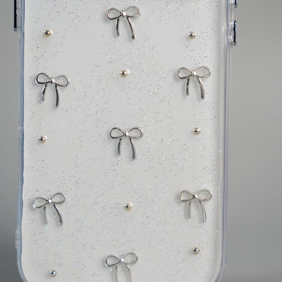 FRATO iPhone 17 Series iPhone 17 Series Transparent Glitter Bow Protective Case