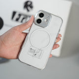FRATO iPhone 17 Series Silver iPhone 17 Frosted MagSafe Case with Metallic Camera Frame