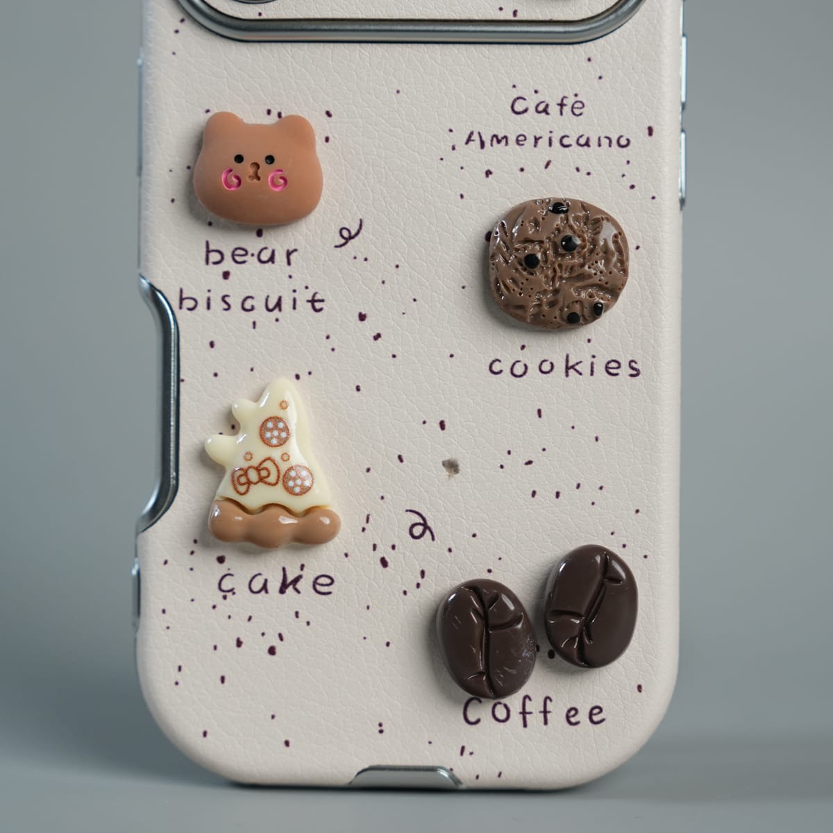 FRATO luxury Case iPhone Series Premium Cute Café 3D Charm Protective Case