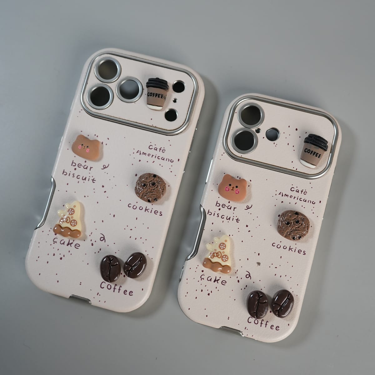 FRATO luxury Case iPhone Series Premium Cute Café 3D Charm Protective Case