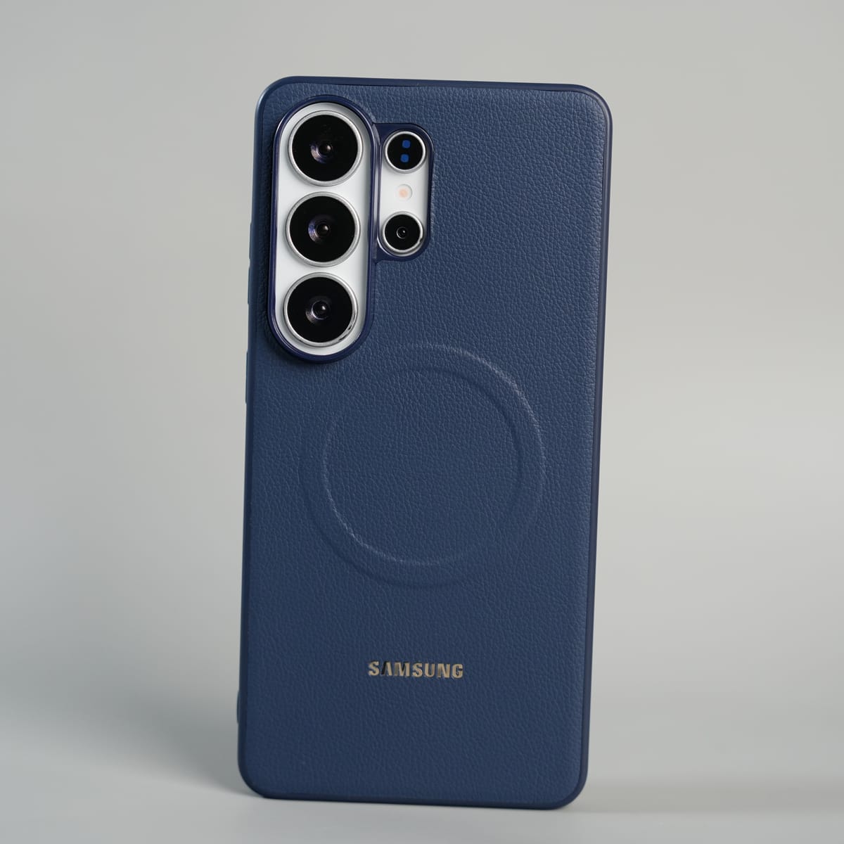FRATO Samsung S26 Ultra Blue Galaxy S26 Ultra Premium Leather Texture MagSafe Compatible Case with Raised Camera Protection
